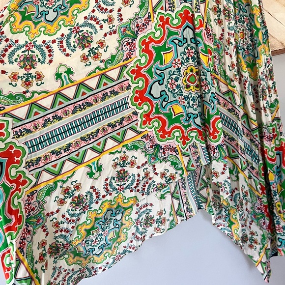 Anthropologie Ella Halter Maxi Handkerchief Hem Dress XS/S - Picture 6 of 8